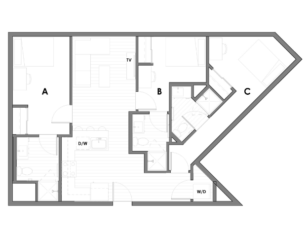 Explore this contemporary floor plan, offering stylish living with functional design. - Muse on Main