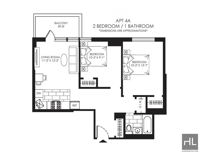 Primary Photo - New renovated 2 bed 1 bath with terrace - ...