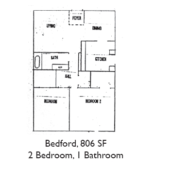 2BR/1BA - University Place Apartments