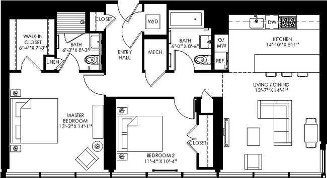 Floorplan - Apartments at Westlight