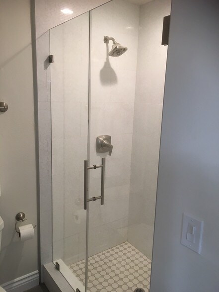 frameless shower door - 14572 Dickens St