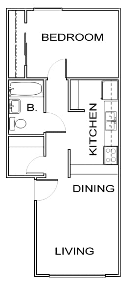 Floorplan - River Gardens Apartments