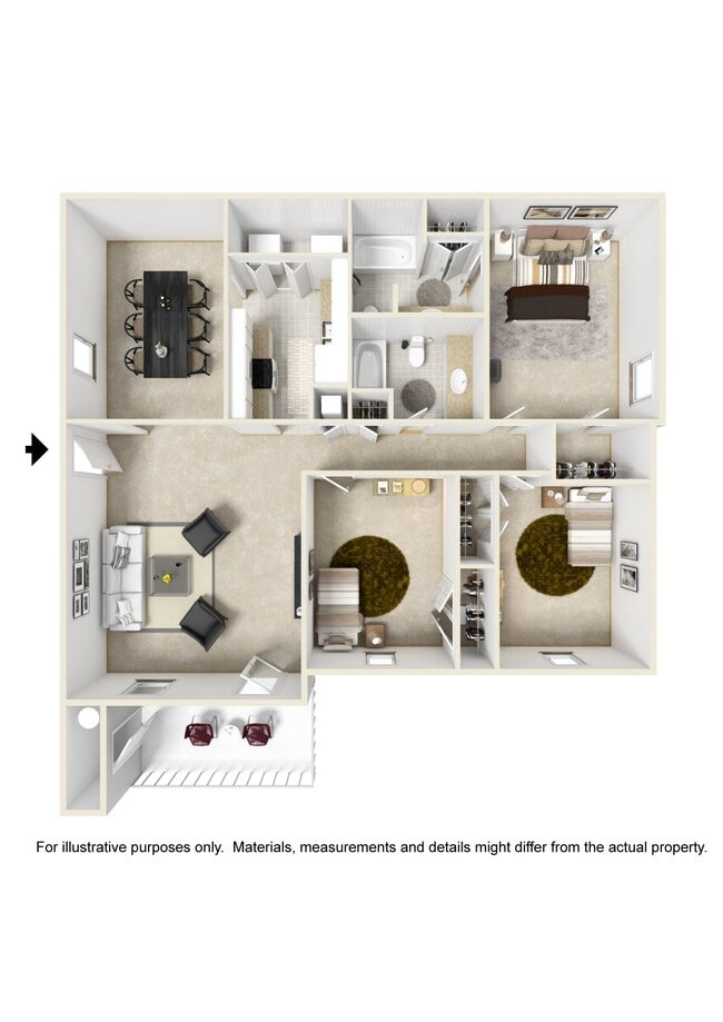 Floorplan - Laurelwood Apartment Homes