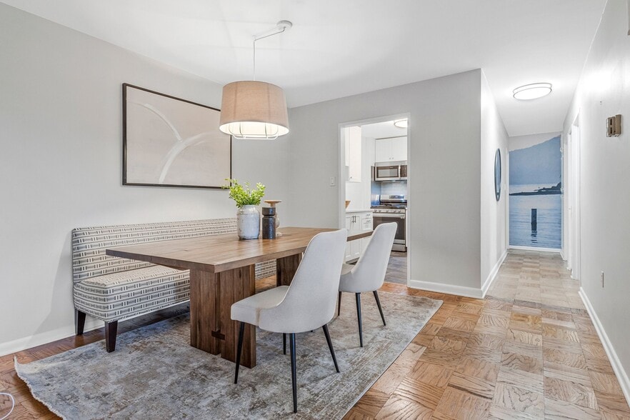 View of dining area toward kitchen - 2939 Van Ness St NW