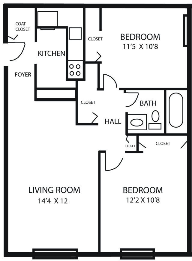 Two Bed - Woodview Terrace