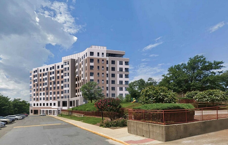 Rendering of proposed building, from east. - Edgewood Commons 435- Senior 62+ Apartment Homes