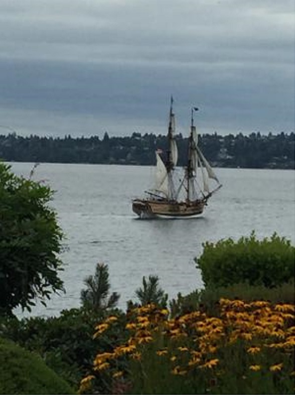 Tall Ships seen from property - 6620 Lake Washington Blvd NE