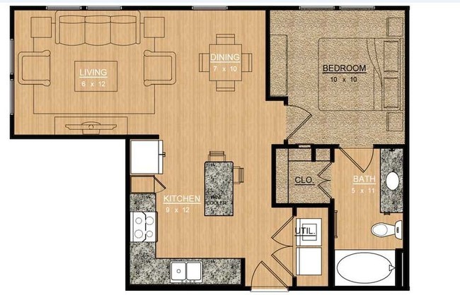 Floorplan - Magnolia at Bishop Arts