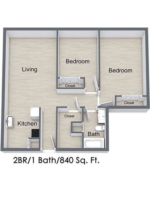 Floorplan - Silver Gardens 62+ Apartments