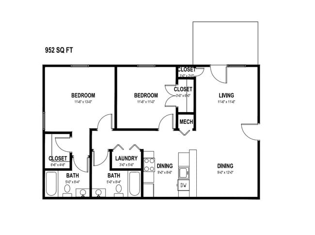 Floorplan - Greenbrier Apartments