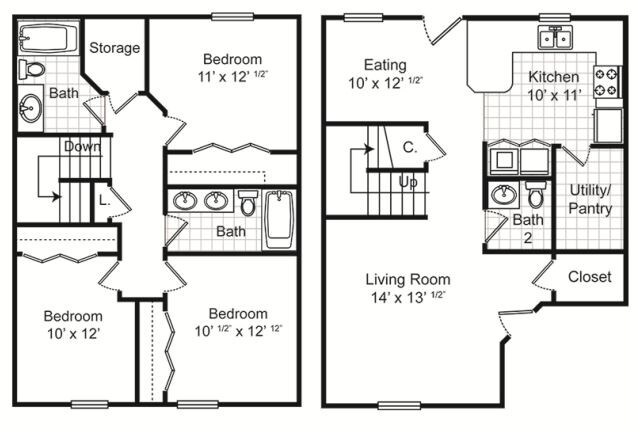 Floorplan - Dunnhill Apartments