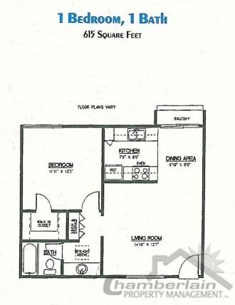 1 bedroom 1 bathroom - Merrywood Apartments
