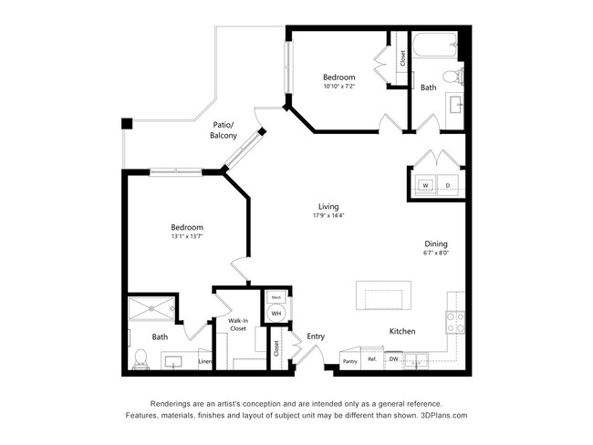 Floorplan - Haven at Congaree Pointe 55+ Apartments