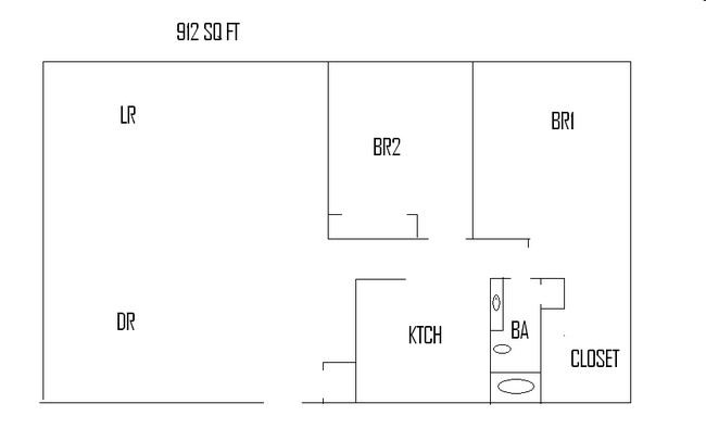 2BR/1BA - Deer Run Apartments