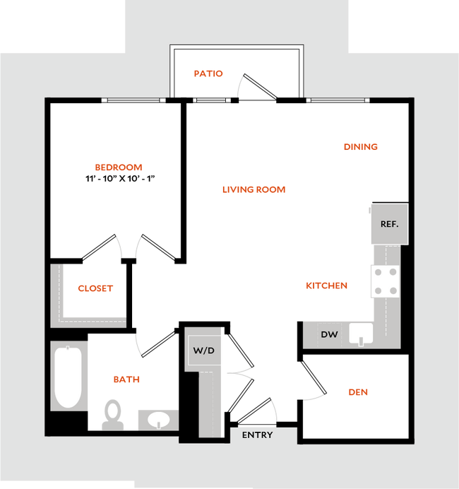 Floorplan - Hiro Apartments