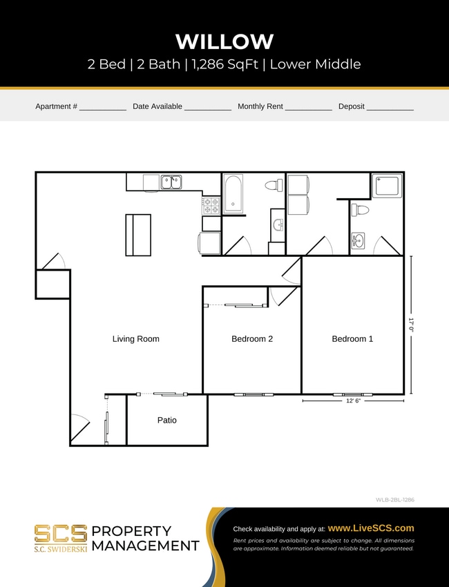 Floorplan - Moon Lake Estates Apartment Community
