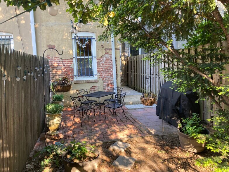 Back Yard from back gate - 1528 Marion St NW