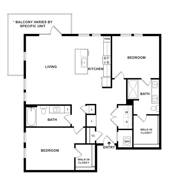 Floorplan - FIFTEEN51 Apartments of Lexington
