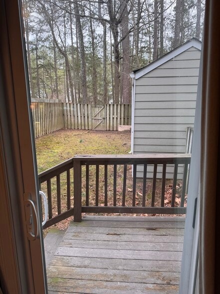 Small fenced in backyard with shed storage - 1967 Airy Cir