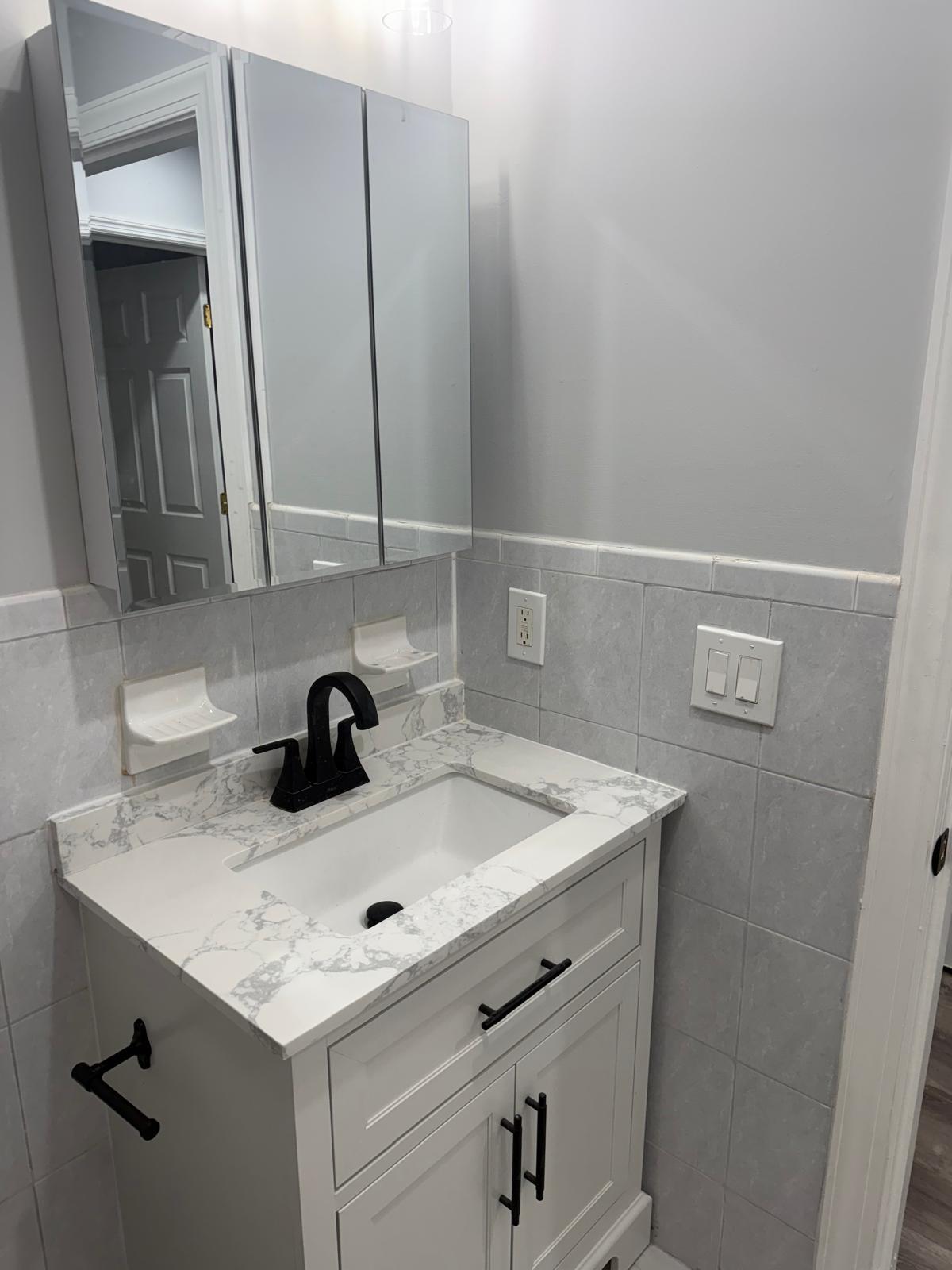 New Reno Bathroom sink and Med Cab - 285 Rose St
