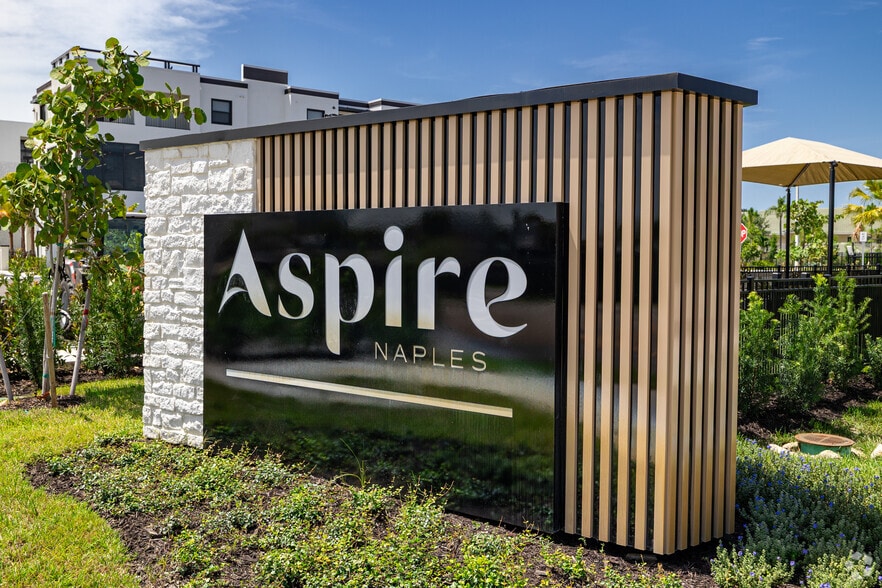 Aspire Community Sign - Aspire Naples Apartments