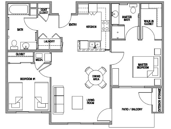 Floorplan - Trailwinds Apartments