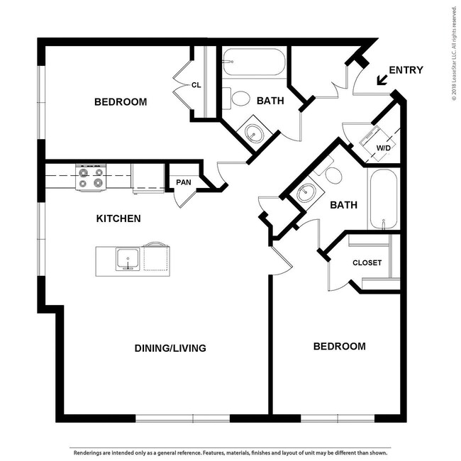 Floorplan - Studio 3807