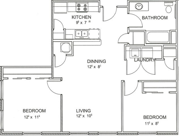 2BR/1BA - Wexford on the Park