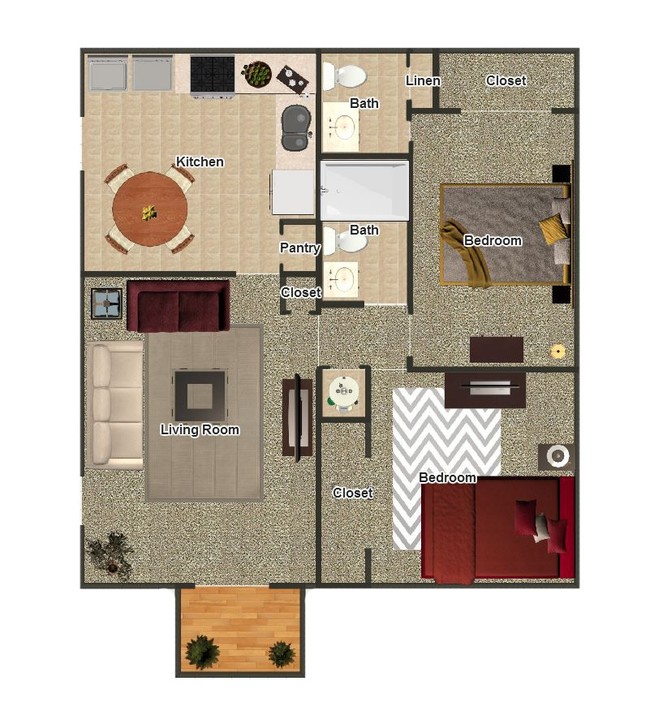 2BR/1.5BA - Coves at Yale