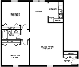 Two Bedroom C - Provincial North Apartments