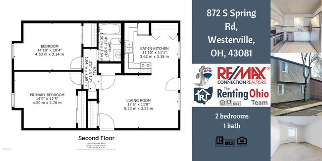 Floorplan- Upstairs - 868-892 S Spring Rd Apartments