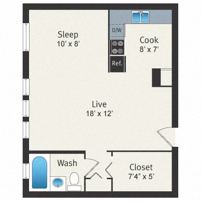 Floorplan - Reside on Clarendon