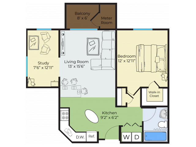 Kerouac Floor Plan - CARLTON PLACE