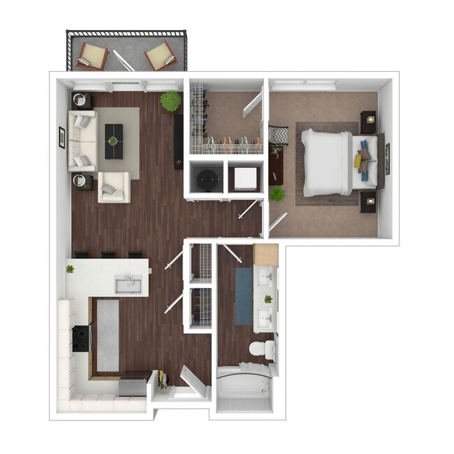 Floorplan - Evren Apartments of Lees Summit