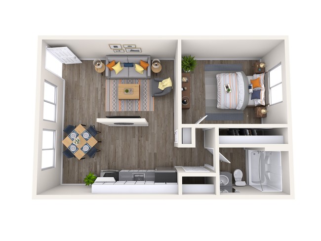 Floorplan - The Melrose Apartments