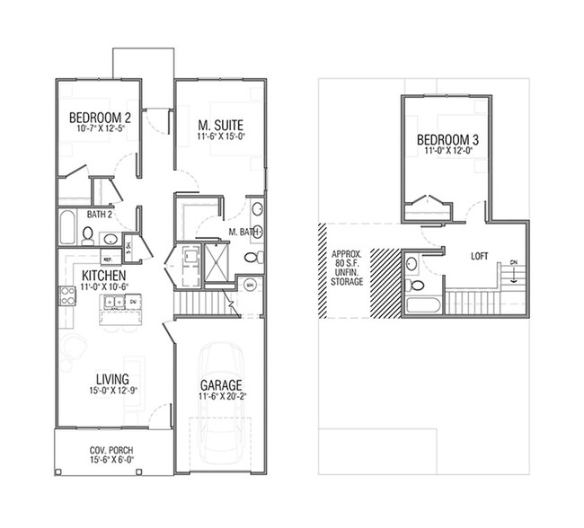 Fresno Floor Plan - The Cottages at Loganville