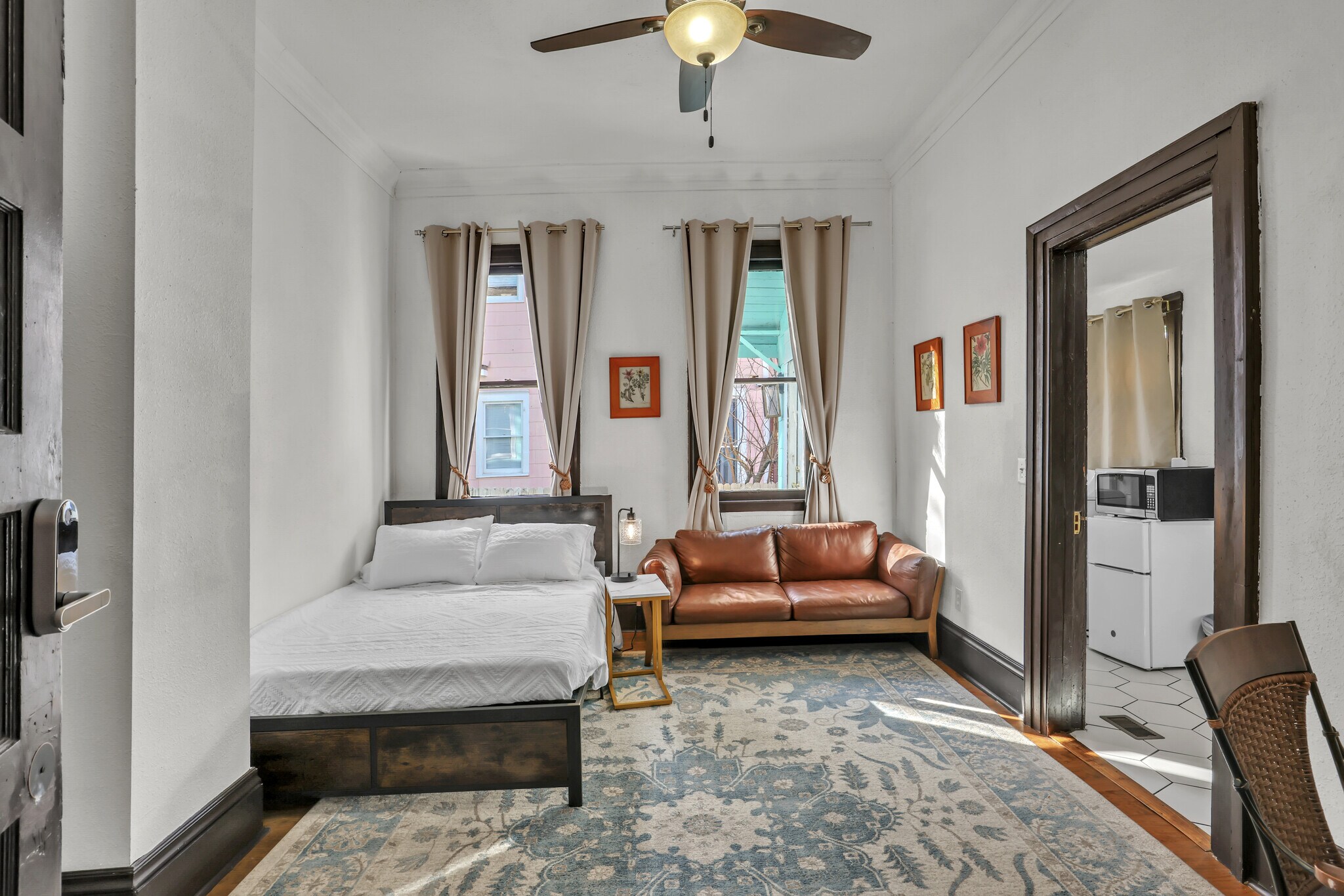 Room 3 Bedroom/ Sitting Area/ Privet Laundry Room Entrance - 51 E 4th St