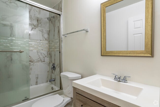 3BR, 2BA - 1,300SF - Primary Bathroom - Promenade Apartments