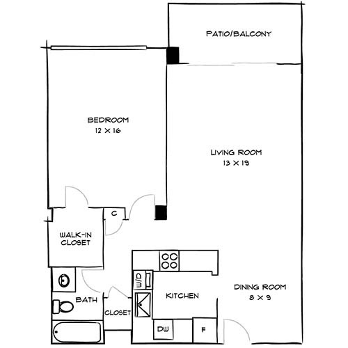 Floorplan - Flamingo South Beach