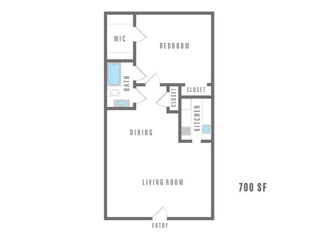 Nest One bedroom, one bathroom 700 square feet - Nest