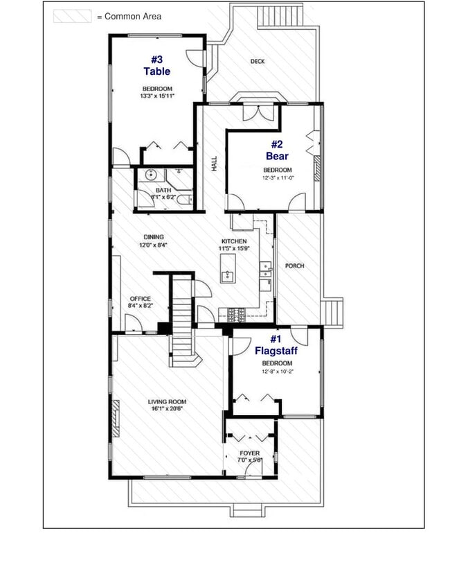 Floor Plan - Main Level - 920 Grant Pl
