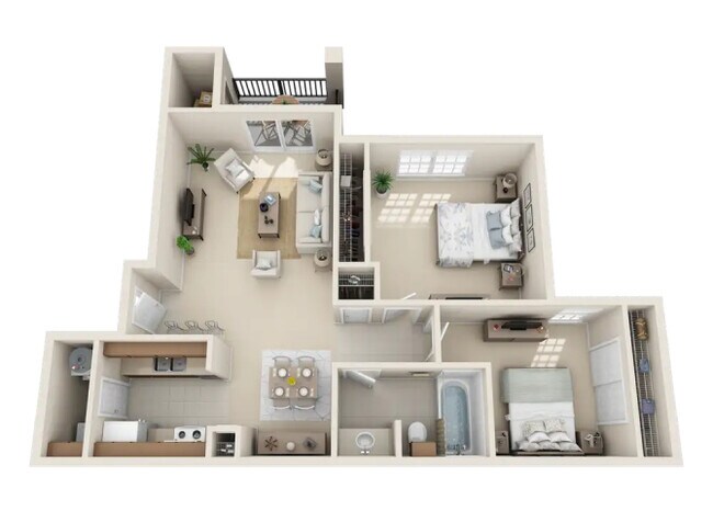 Floorplan - Indian Creek Apartments