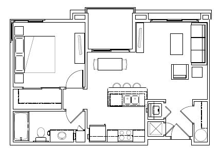 2A 1 Bed 1 Bath - Cortland Biltmore Place