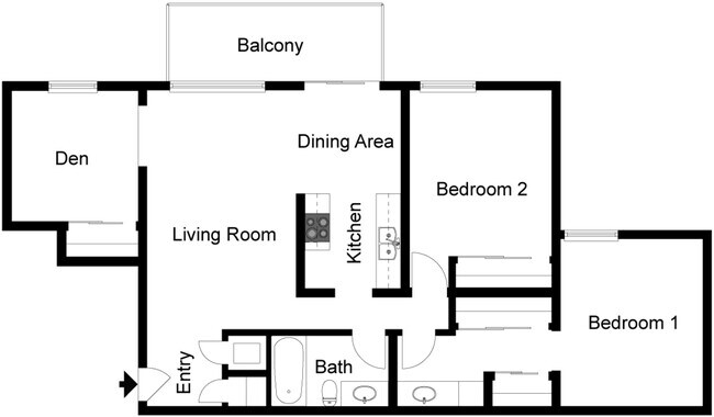 Floorplan - Los Arbolitos Riverside Apartments