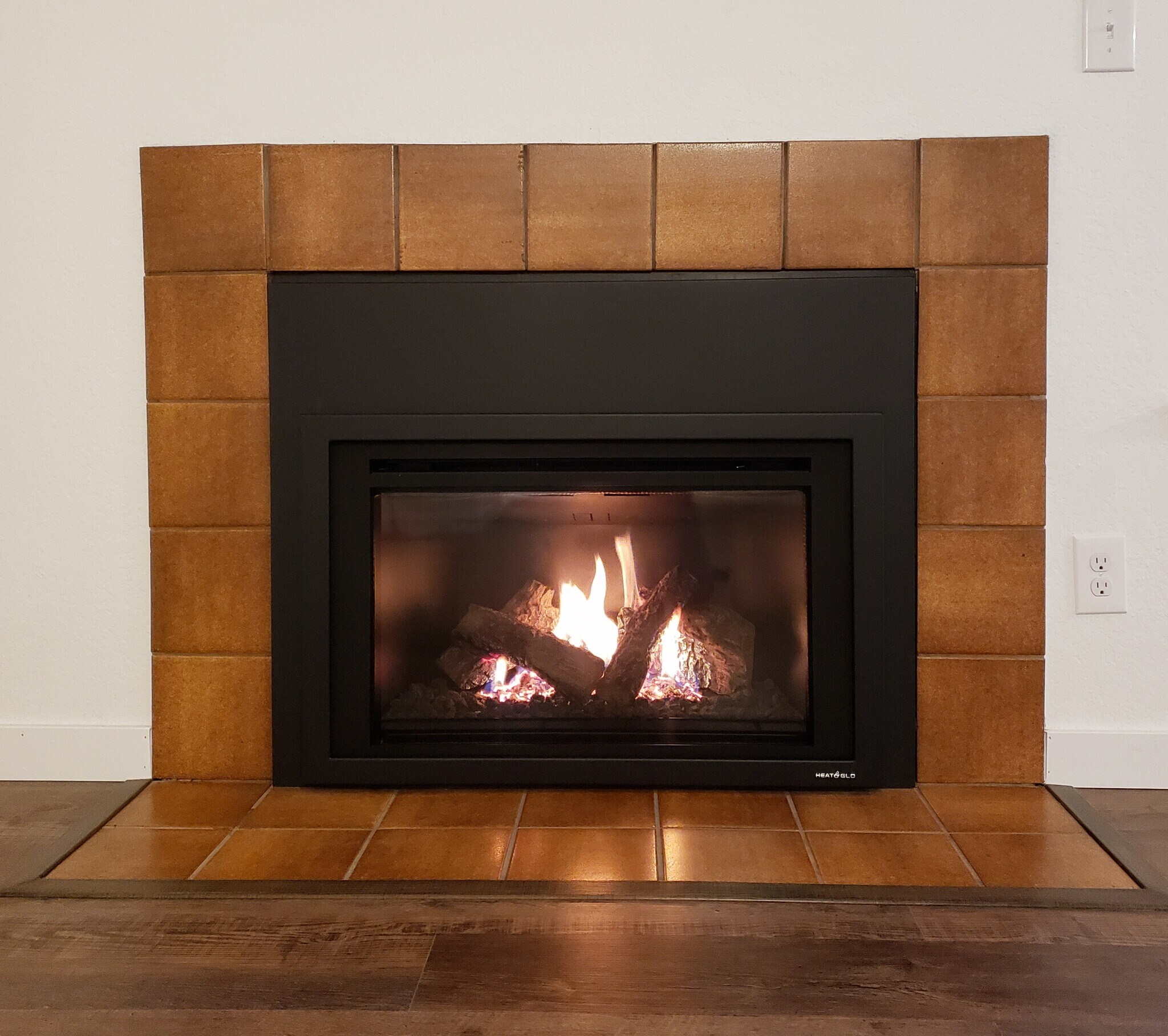 Gas Insert Fireplace - 4617 N Charles Ave