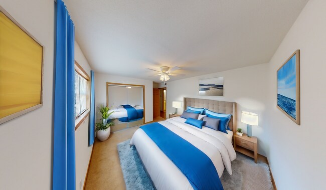 Bedroom 1 Virtually Staged - 2000 S Douglas Ave