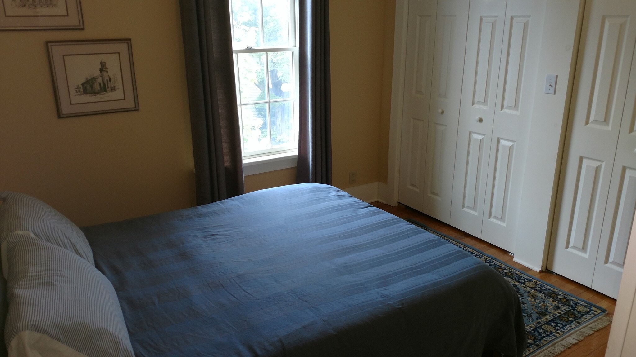 Hardwood floor in downstairs bedroom - 156 Henry St
