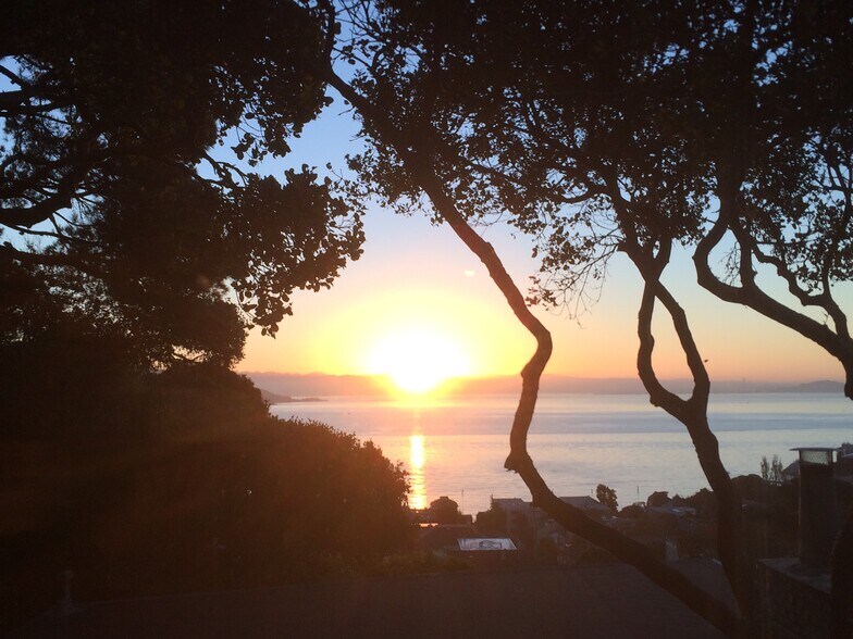 Sunset view from deck and Livingroom - 626 Main St