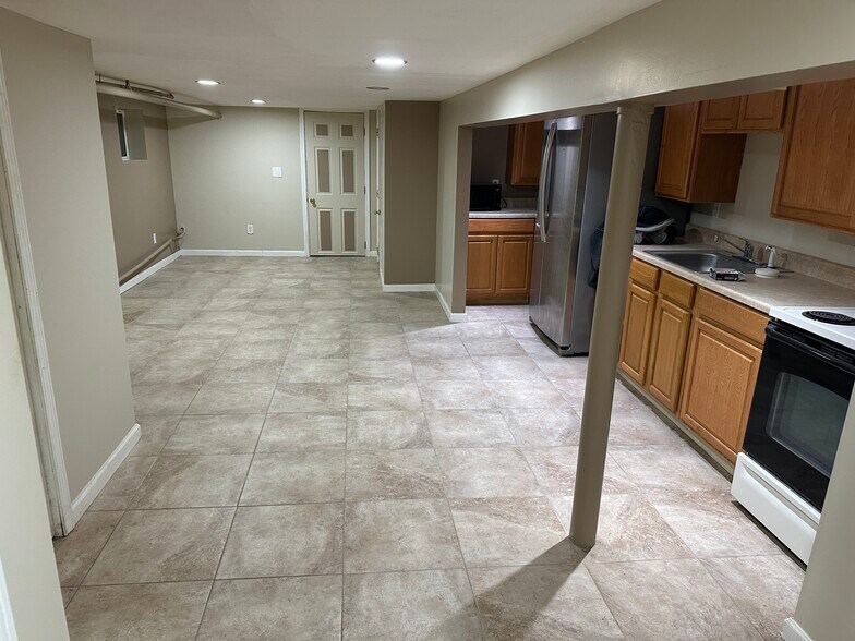 Living room and kitchen - 208 Nunda Ave