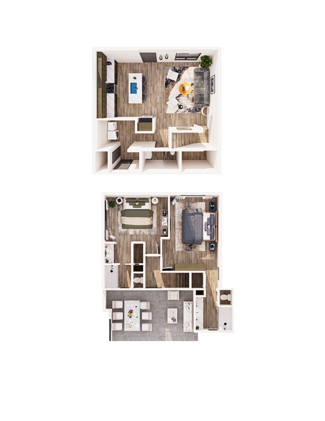 2 bedroom both view floorplan VAP - The Views at the Peak